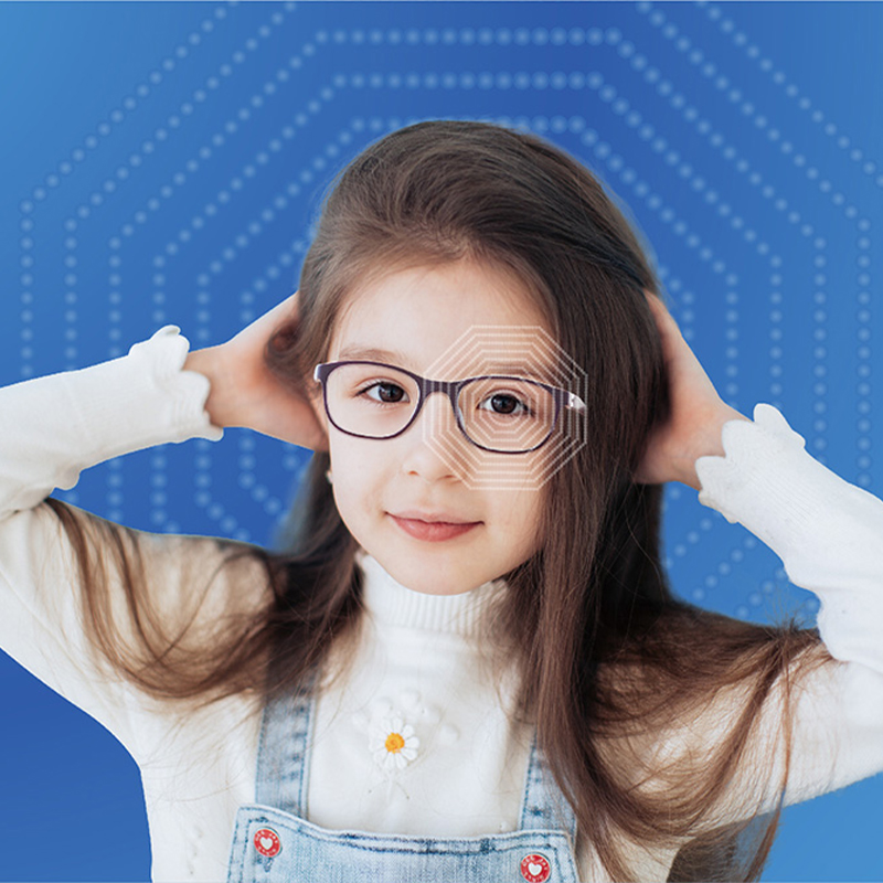 Oktogonalna kružna leća za kontrolu miopije